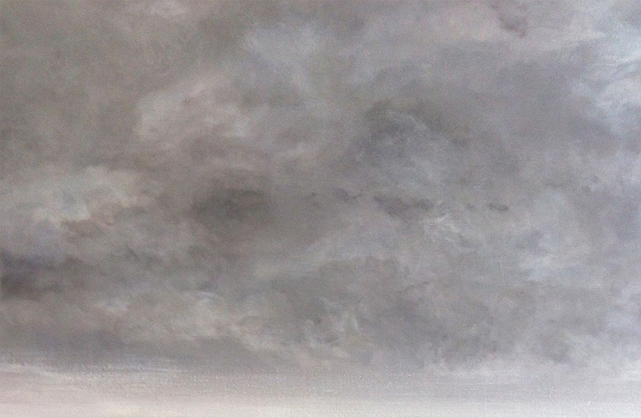 Detail: Purangi Storm, acrylic on canvas, 1 x 1m